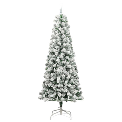 Plast Hingad Julgran med 300 LED-lampor Grön och Vit 240 cm