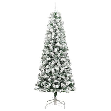 Plast Hingad Julgran med 300 LED-lampor Grön och Vit 240 cm