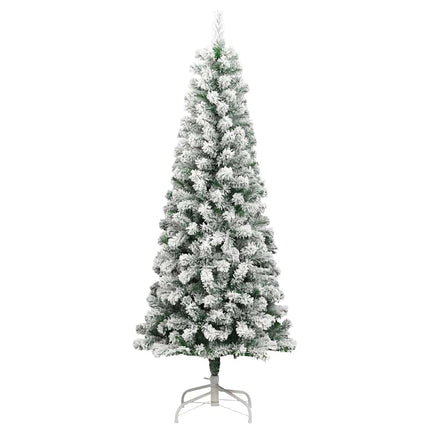Plast Hingad Julgran med 300 LED-lampor Grön och Vit 240 cm