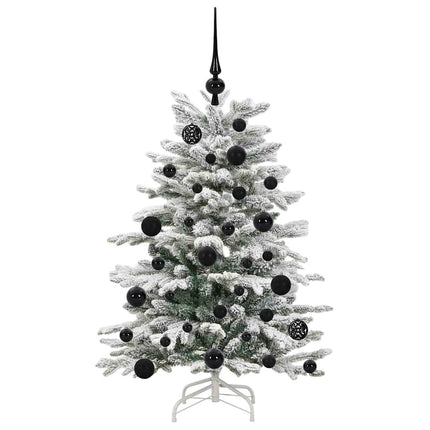 Plast Hingad Julgran med LED -remsljus Vit 120 cm PE och PVC