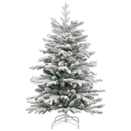 Plast Hingad Julgran med LED -remsljus Vit 120 cm PE och PVC