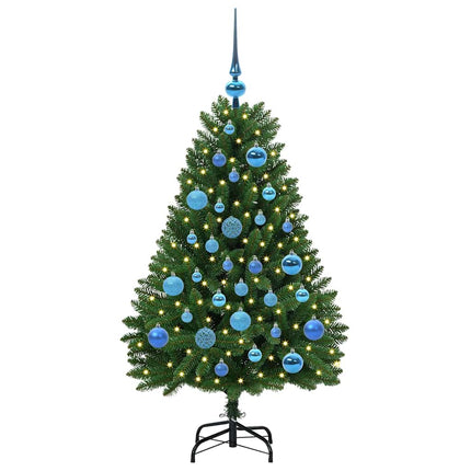 Plast Hingad Julgran Grön 120 cm PVC och stål 150 LED-lampor