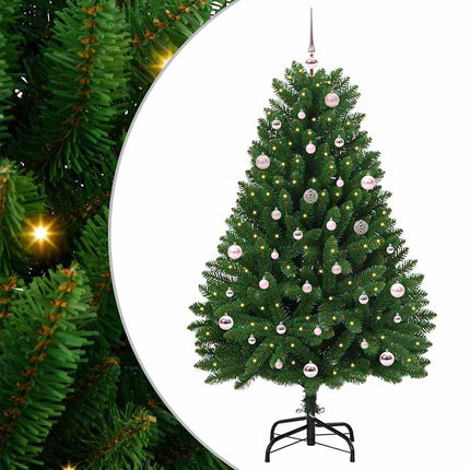Plast Hingad Julgran Grön 150 cm PVC och stål 150 LED-lampor