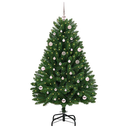 Plast Hingad Julgran Grön 150 cm PVC och stål 150 LED-lampor