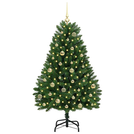Plast Hingad Julgran Grön 150 cm PVC och stål 150 LED-lampor