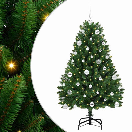 Plast Hingad Julgran Grön 150 cm PVC och stål 150 LED-lampor