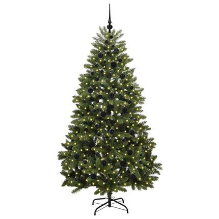 Konstgjord julgran Grön 210 cm PVC och metall