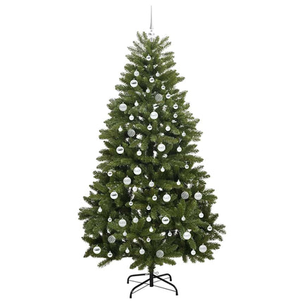 Plast Hingad Julgran 210 cm 300 LED-lampor Varmvit PVC Grön