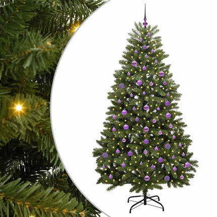Konstgjord julgran Grön 210 cm PVC och metall