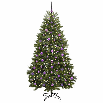 Konstgjord julgran Grön 210 cm PVC och metall