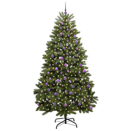 Konstgjord julgran Grön 240 cm PVC och metall