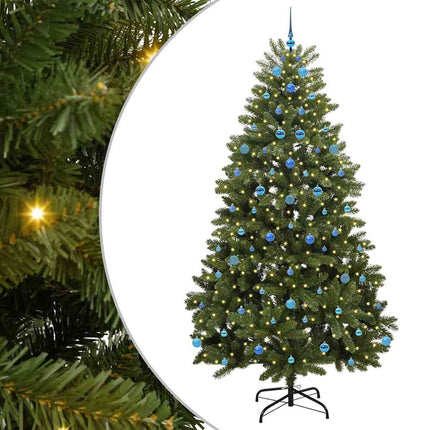 Konstgjord julgran Grön 240 cm PVC och metall