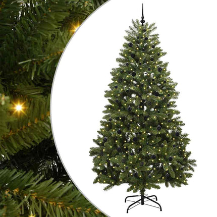 Konstgjord julgran Grön 270 cm PVC och metall