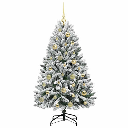 Plast Hingad Julgran Grön och Vit 120 cm PVC och stål