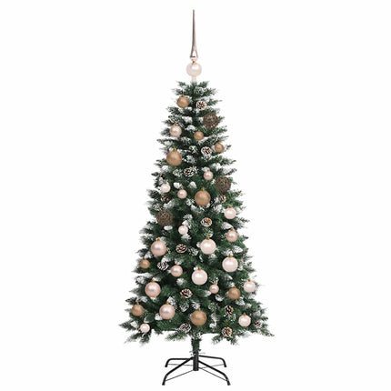 Konstgjord julgran Grön 120 cm PVC och Plast och Stål