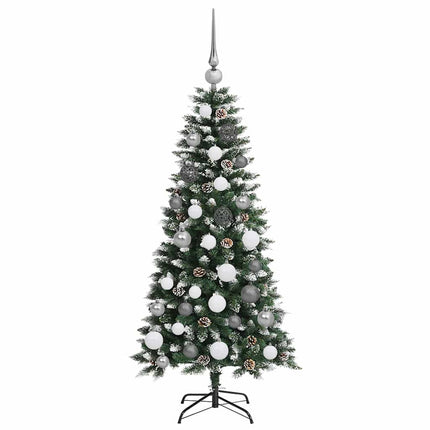 Konstgjord julgran Grön 120 cm PVC och Plast och Stål