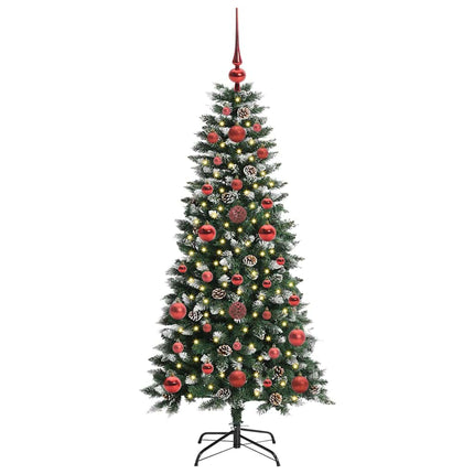 Konstgjord julgran Grön 120 cm PVC och Plast och Stål
