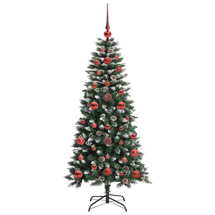 Konstgjord julgran Grön 120 cm PVC och Plast och Stål