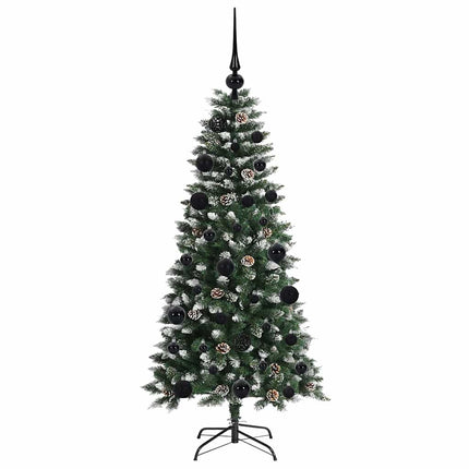 Konstgjord julgran Grön 120 cm PVC och Plast och Stål
