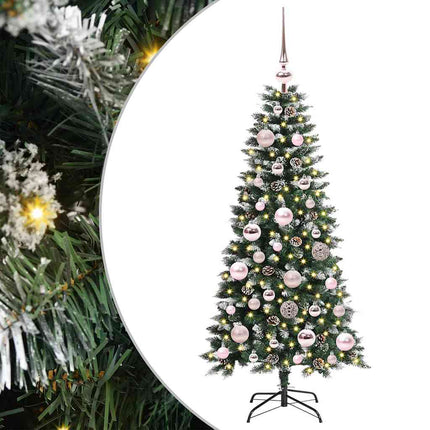 Konstgjord julgran Grön 120 cm PVC och Plast och Stål