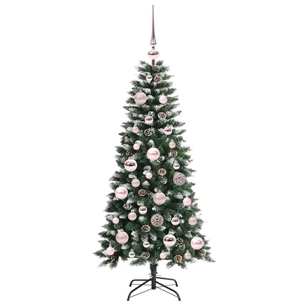 Konstgjord julgran Grön 120 cm PVC och Plast och Stål