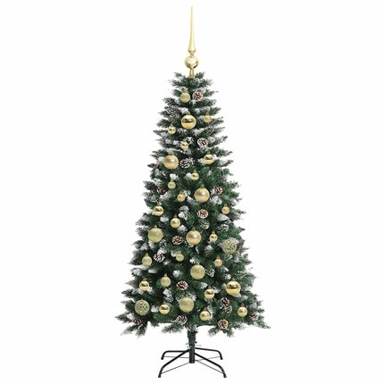 Konstgjord julgran Grön 120 cm PVC och Plast och Stål