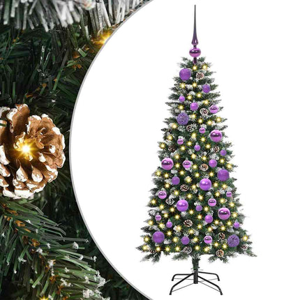 Konstgjord julgran Grön 120 cm PVC och Plast och Stål