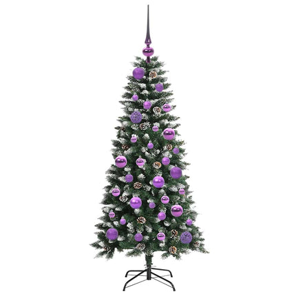 Konstgjord julgran Grön 120 cm PVC och Plast och Stål