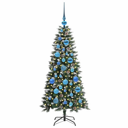 Konstgjord julgran Grön 120 cm PVC och Plast och Stål