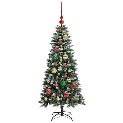 Konstgjord julgran Grön 120 cm PVC och Plast och Stål