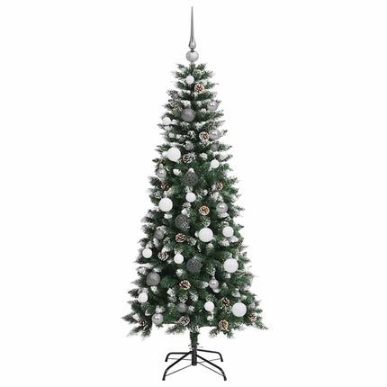 Konstgjord julgran Grön 150 cm PVC och Plast och Stål