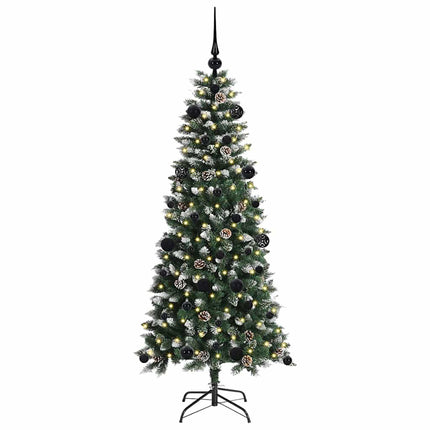 Konstgjord julgran Grön 150 cm PVC och Plast och Stål