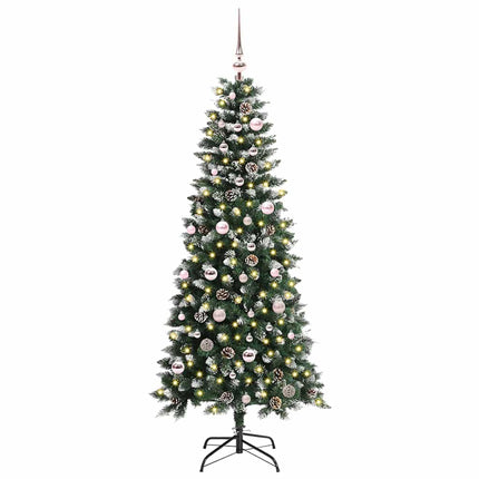 Konstgjord julgran Grön 150 cm PVC och Plast och Stål