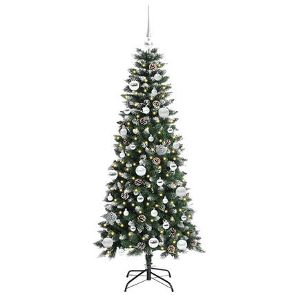 Konstgjord julgran Grön 150 cm PVC och Plast och Stål