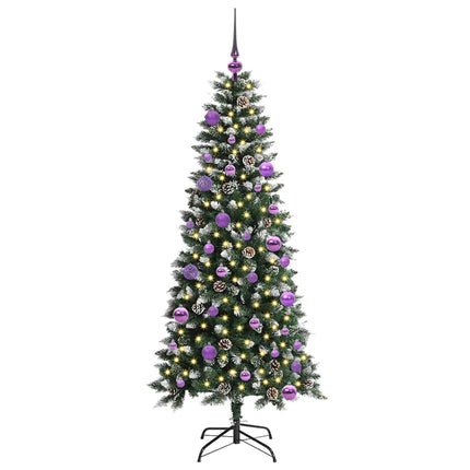Konstgjord julgran Grön 150 cm PVC och Plast och Stål