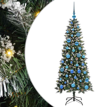 Konstgjord julgran Grön 150 cm PVC och Plast och Stål
