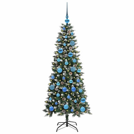 Konstgjord julgran Grön 150 cm PVC och Plast och Stål