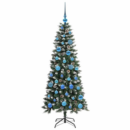 Konstgjord julgran Grön 150 cm PVC och Plast och Stål