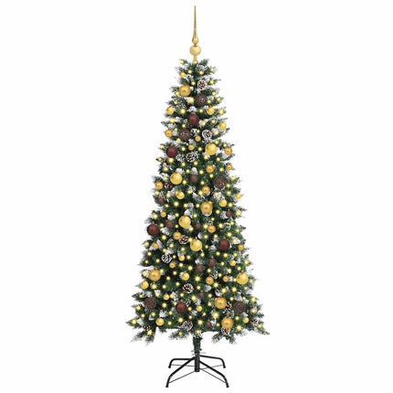 Konstgjord julgran Grön 180 cm PVC och Plast och Stål