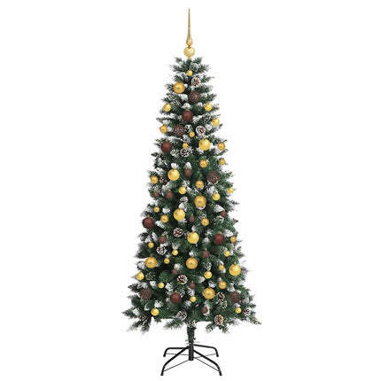 Konstgjord julgran Grön 180 cm PVC och Plast och Stål