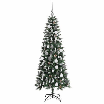 Konstgjord julgran Grön 180 cm PVC och Plast och Stål