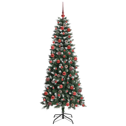 Konstgjord julgran Grön 180 cm PVC och Plast och Stål
