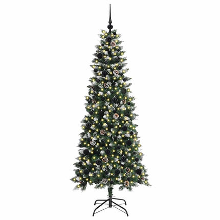 Konstgjord julgran Grön 180 cm PVC och Plast och Stål