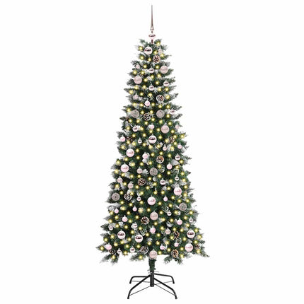 Konstgjord julgran Grön 180 cm PVC och Plast och Stål