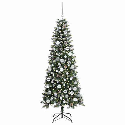 Konstgjord julgran Grön 180 cm PVC och Plast och Stål