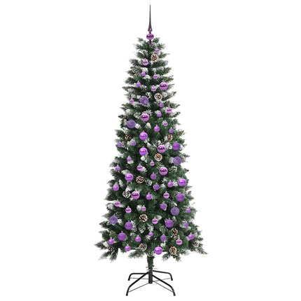 Konstgjord julgran Grön 180 cm PVC och Plast och Stål