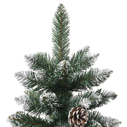 Konstgjord julgran Grön 210 cm PVC och Plast och Stål