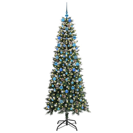 Konstgjord julgran Grön 210 cm PVC och Plast och Stål