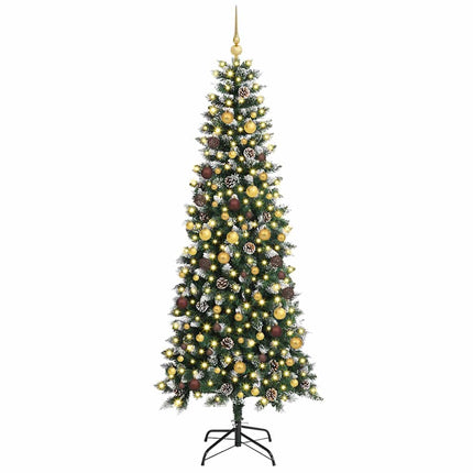 Konstgjord julgran Grön 240 cm PVC och Plast och Stål