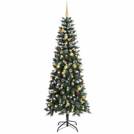 Konstgjord julgran Grön 240 cm PVC och Plast och Stål